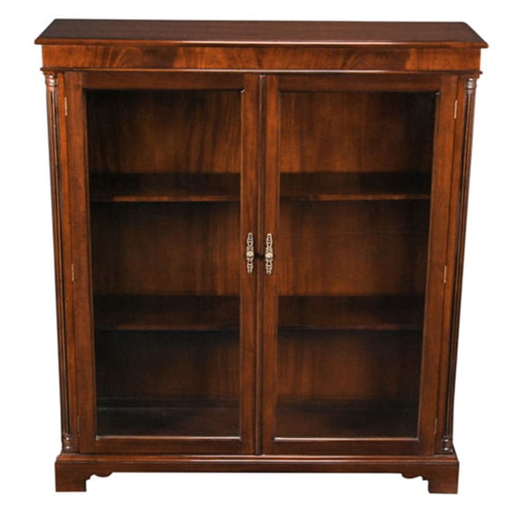 Mahogany Two Door Bookcase