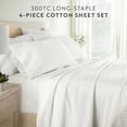 thumbnail image 4 of Noble Linens 4 Piece 300TC Cotton Printed Sheets, Moon Daisies Natural, Twin, 4 of 10