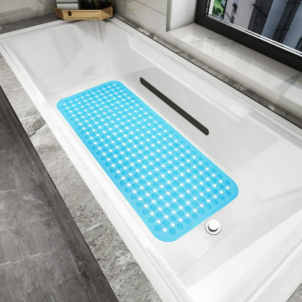 Vive Comb Bathtub Mat, Shower Mat Large Size NonSlip Shower Room Mat, Bathtub Mat with Drain