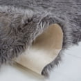 thumbnail image 6 of Safavieh Faux Sheep Skin Jadyn Animal Runner Rug, Gray, 2'6" x 6', 6 of 13