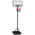 thumbnail image 1 of Soozier Basketball Hoop Outdoor with Wheels, 6-7ft Height Adjustable, 1 of 9