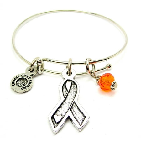 Multiple Sclerosis Awareness Ribbon With Heart Collection Bracelet Multiple Sclerosis Awareness Ribbon With Heart Collection Bracelet