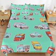 thumbnail image 2 of Fire Engine Car Truck Bedding Sets Twin Duvet Cover 3 Piece Cute Bed Set for Boys Girls Kid, 2 of 6