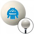 thumbnail image 1 of Blue Funny 3 Eyed Alien Ivory Shift Knob with M16 x 1.5 Insert Shifter Auto Manual, 1 of 1