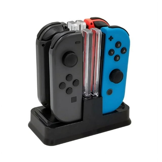 For HBS-115 Charging Stand Dock for 4 Switch Joy-con or 2 Switch Pro Controller