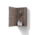 thumbnail image 4 of Kubebath 14" Wide by 24" High Linen Side Cabinet With One Door in Butternut Wood Finish, 4 of 6