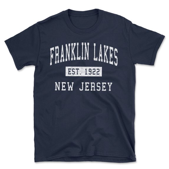Franklin Lakes New Jersey Classic Established Men's Cotton T-Shirt