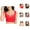 Red, variant on Cooling Bras for Women Plus Size Seamless Wireless Push Up Sleeping Sports Yoga Bralettes Everyday Bra