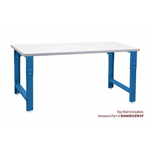 BENCHPRO 29 in. to 35 in. H Adjustable 20 in. D Blue Garage Workbench Table Frame RAF-1-Blue