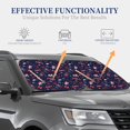 thumbnail image 4 of Saiise Winter Sports Fun Pattern for Foldable Car Sun Shades (2-Pack) Offer Sun Protection with an Easy-fold Design for Convenient Windshield Shading-Large, 4 of 6
