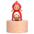 thumbnail image 2 of Figurita Musical, Mini Caja De Música Fina Tallada A Mano Fácil Operación Resistente A Impactos Con Base Redonda Para Adorno De Habitación De Niños ANGGREK Caperucita roja, 2 of 8