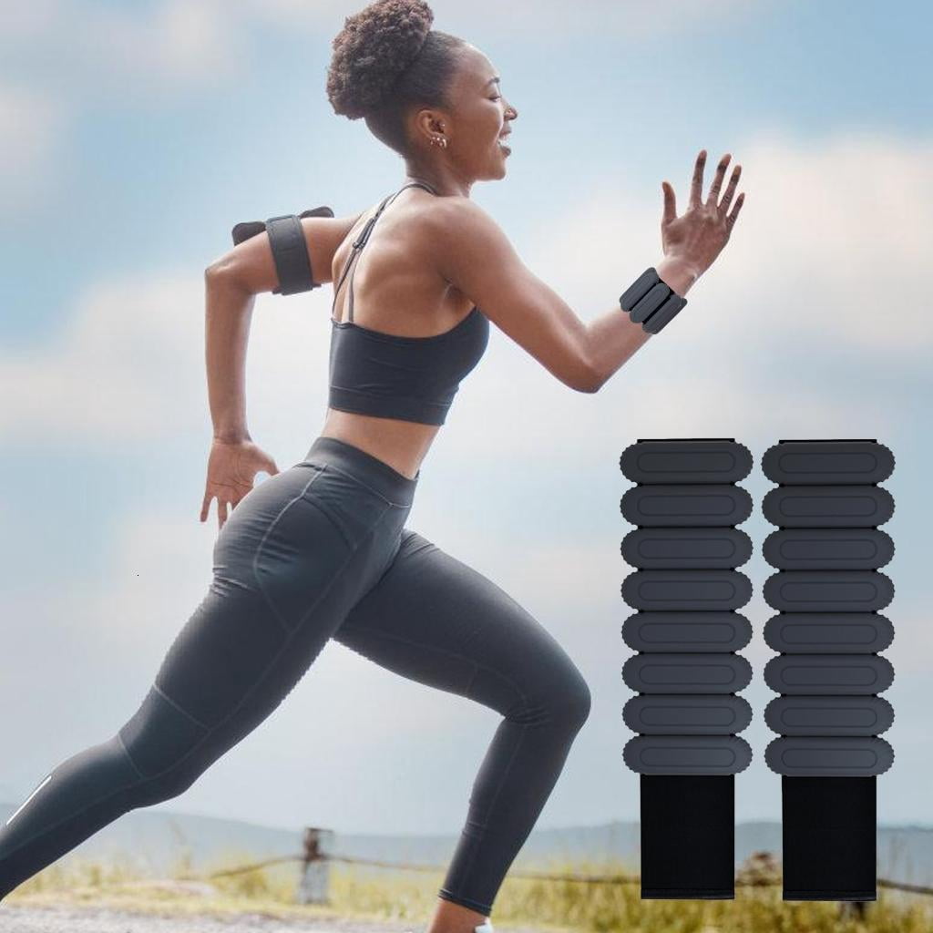 Yihuala 1Pair Light Weight Adjustable Ankle Wrist Band Strength Training Bracelets for Homes gym, Walking, Running, Travel