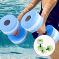 thumbnail image 4 of Eigraketly 1 par de mancuernas de agua EVA mancuernas elásticas acuáticas piscina Yoga ejercicio accesorio Color brillante secado rápido Deportes acuáticos Verde, 4 of 6