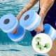 thumbnail image 4 of Eigraketly 1 par de mancuernas de agua EVA mancuernas elásticas acuáticas piscina Yoga ejercicio accesorio Color brillante secado rápido Deportes acuáticos Verde, 4 of 6