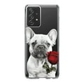 thumbnail image 1 of MUNDAZE Samsung Galaxy A52 French Bulldog Red Rose Pencil Drawing Double Layer Phone Case Cover, 1 of 5
