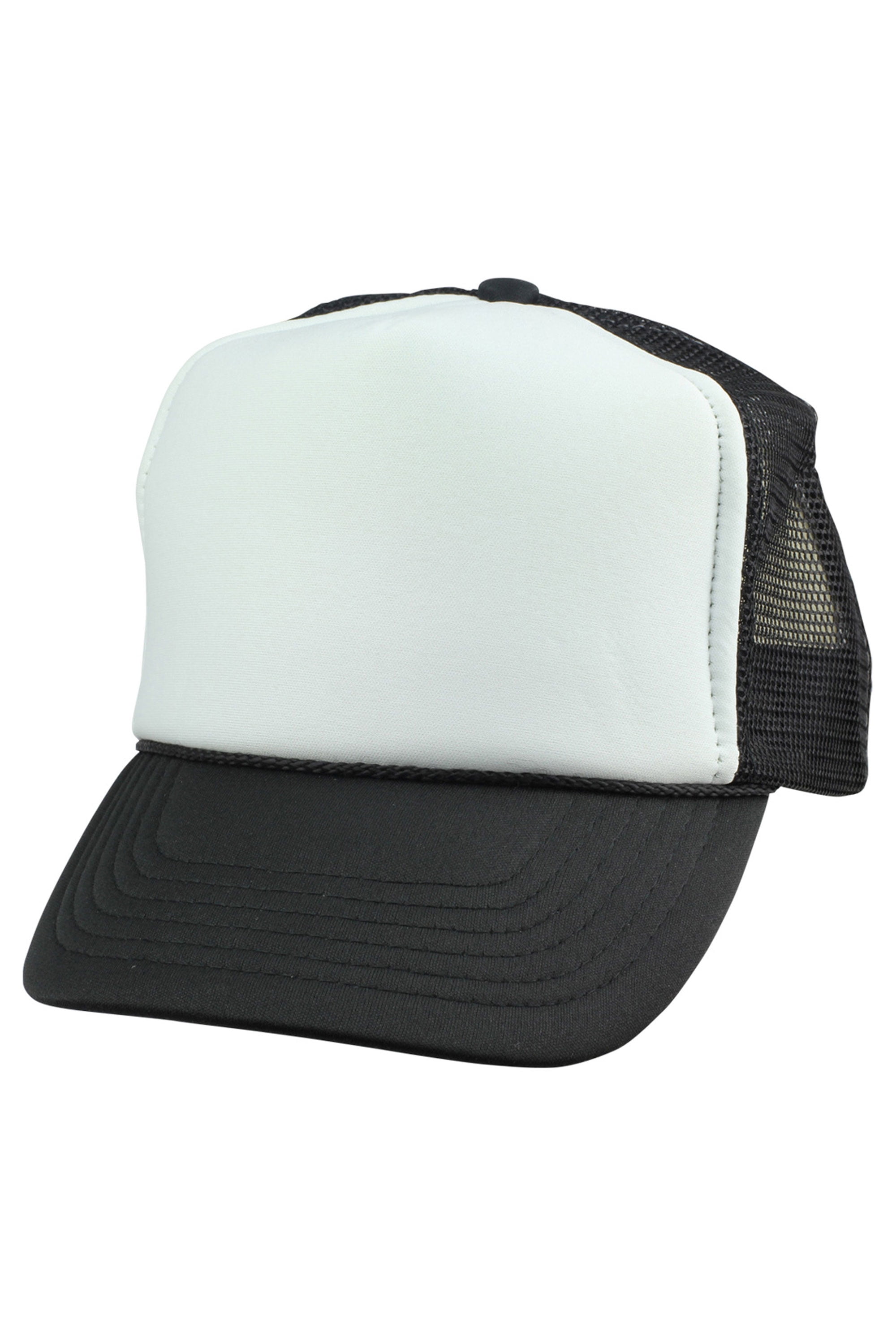 white mesh hat