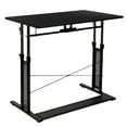 thumbnail image 6 of Flash Furniture Fairway Height Adjustable (27.25-35.75"H) Sit to Stand Home Office Desk - Black, 6 of 14