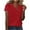 A210 Red Womens Summer Tops Clearance Under $5, variant on Cagogo Plus Size T Shirt for Women Under $5 Summer Tops Side Button Plus Size Short Sleeve T-Shirts Asymmetrical Neck Trendy Summer Tunic Tops Grandma Mothers Day Gift