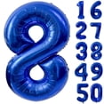 thumbnail image 1 of Globo Yeodong, número 8, azul marino, lámina de helio, 40 pulgadas, 8 unidades, 1 of 7