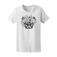 thumbnail image 1 of French Bulldog Floral Wreath Tee Women's -Image by Shutterstock, 1 of 2