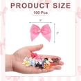 thumbnail image 2 of Uxcell 100 Pcs Mini Laços de Cinta Rosa Oscuro con Perla 1" Flores de Cinta Apliques para Manualidades DIY Laços para el Cabello Costura Decoración de Bodas Fiesta Navidad, 2 of 5