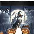 thumbnail image 4 of Happy Halloween Siberian Husky Witch Pumpkins Bats All Over Print Boxer Briefs Underwear for Men Dad Husky Dog Lover Gifts - 13012, 4 of 6
