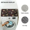 thumbnail image 6 of ZIATUBLES Rooster Chicken Floral Dust Cover for Washer Dryer Top Soft Washing Machine Top Prtotector Mat for Laundry Room Heat-Resistant Kitchen Pad, 24" x 19.7", 6 of 7