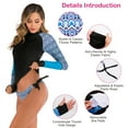 thumbnail image 4 of iMounTEK Two Piece Long Sleeve Swimsuits Sun Protection Swim Shirt and Bottom Sexy Bikini Set, XL, 4 of 6