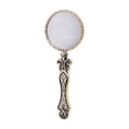 thumbnail image 2 of 1pc Portable Handheld Magnifying Mirror Vintage Style Glass Lens Reading Lens Copper/Gold/Silver/Bronze 14.3cmx1.5cm, 2 of 10