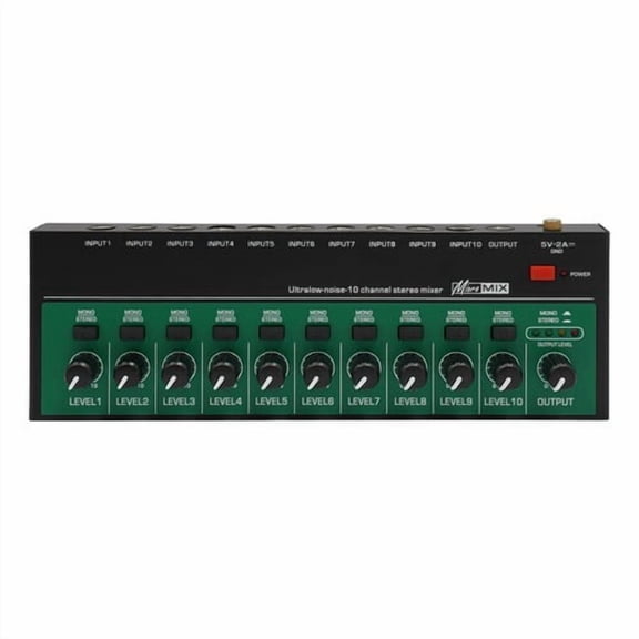 10 Channel Audio Mixer Professional Electric Mini Audio Mixer Live Studio Mixing Console