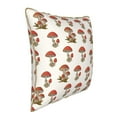 thumbnail image 2 of Kll Red Mushrooms Decorative Throw Pillow Covers Velvet Soft For Couch Sofa Bedroom Living Room Outdoor -16"X16", 2 of 8