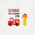 thumbnail image 4 of Inktastic Sound the Alarm I'm 1 Fire Truck Boys or Girls Baby T-Shirt, 4 of 5