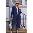 thumbnail image 3 of Zeagoo Women's Plus Size Cardigan Long Sleeve Duster Open Front Drape Lightweight Long Cardigans, 3 of 5