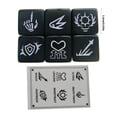 thumbnail image 3 of Keyword Pattern Table Game Dices Role Playing Game Acrylic Round Corner Six Sided Dices Teaching Tool Easy Use, 3 of 9