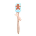 thumbnail image 1 of MasteelfCA Christmas Printed Wooden Handle Silicone Spatula Scraper Butter Cake Cream Stirrer Kitchen Baking Tool (Gingerbread Man), 1 of 7
