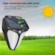 thumbnail image 3 of Solar Security Lights, Motion Sensor Alarm Light With 90Db Sound, Waterproof Outdoor Solar Wall Lamp For Yard, Fence, Home, Farm (Black), 3 of 5