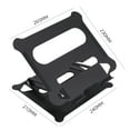 thumbnail image 4 of Adjustable Aluminum Alloy Laptop Riser with 180° Multi-Angle Settings, Hollowed-Out Base for Heat Dissipation, Non-Slip Silicone Pads, Compatible with Laptops Up to 15.6 Inches, Black/Silver Optional, 4 of 7