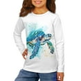 thumbnail image 2 of DISNIMO Sea Turtle Shirt for Boys Long Sleeve Shirts Size 3-4 Boys Clothing Kids Crew Neck Tshirt for Boys Tshirts Kids Long Sleeve Athletic Shirts for Boys Fall Clothes Shirts Boys Tees Girls, 2 of 7