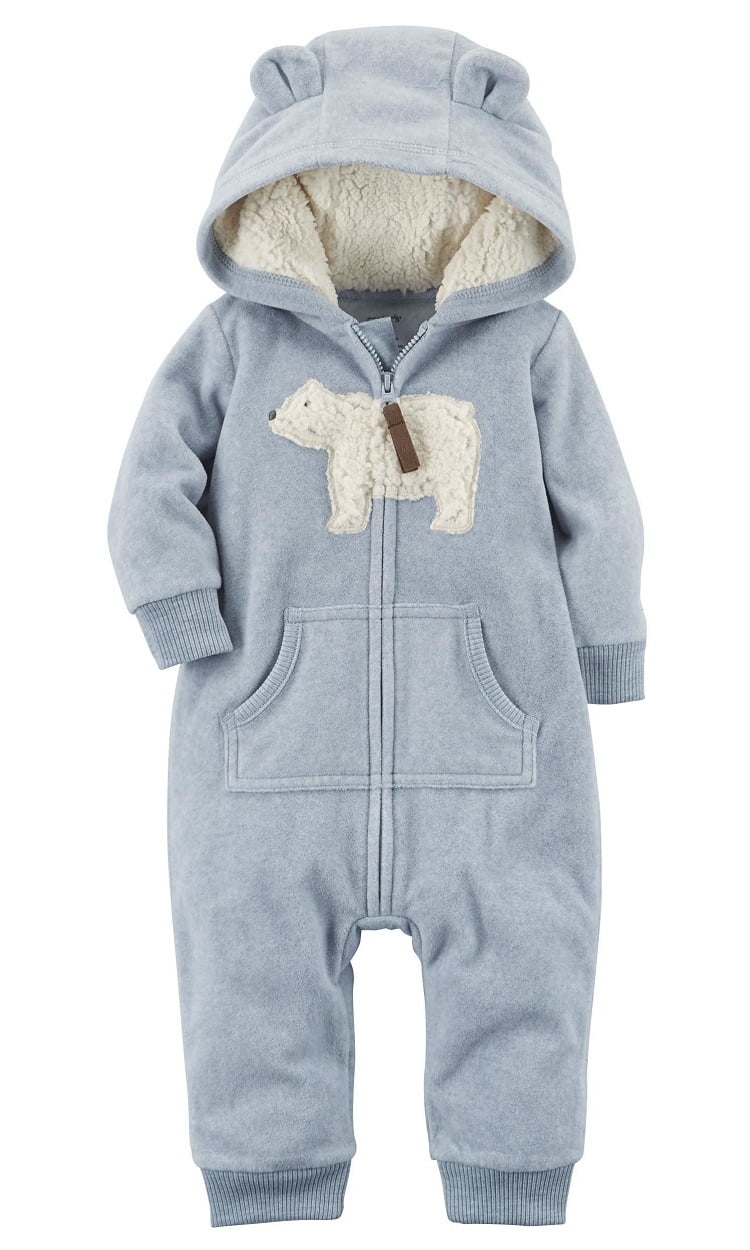 baby bear fleece jumpsuit