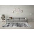 thumbnail image 3 of Ahgly Company Indoor Square Abstract Gray Modern Area Rugs, 7' Square, 3 of 4