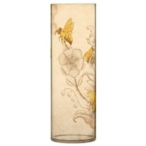 JSTEL Sunflower Bee Retro Flower Vase Decorative Floreros for Home Decor Bedroom Living Room Office Table Shelf Bathroom