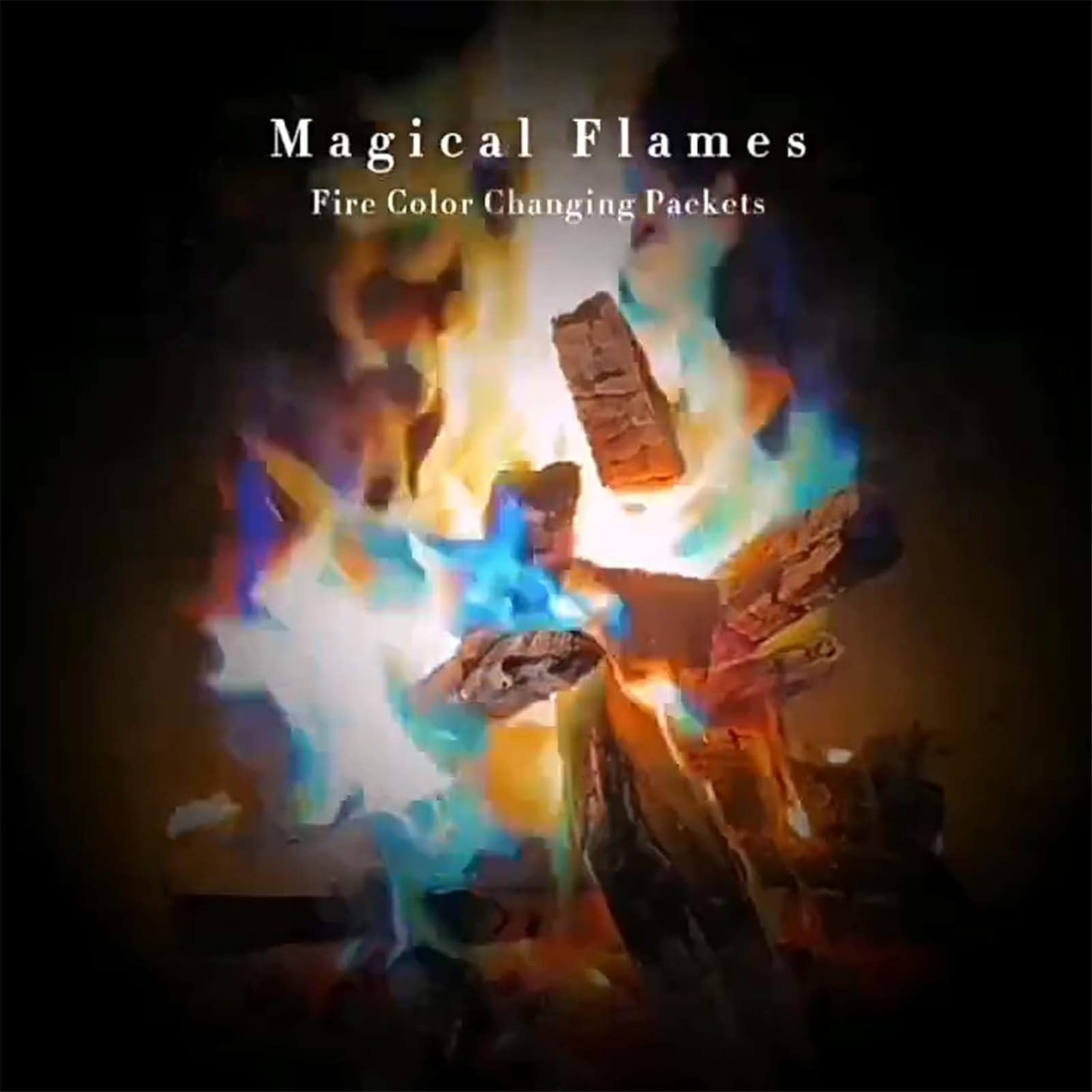 Cooking Utensils 1*Colored Flame Powder Magical Colourful Flame Powder Fire Outdoor Fireplaces Flame Color Changer Party Beach Bonfire Festival Flame Color Changing Tool for Halloween