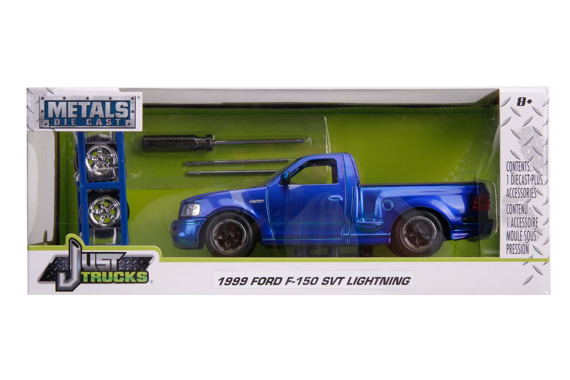 1999 Ford F-150 SVT Lightning Pickup Truck Candy Blue with White