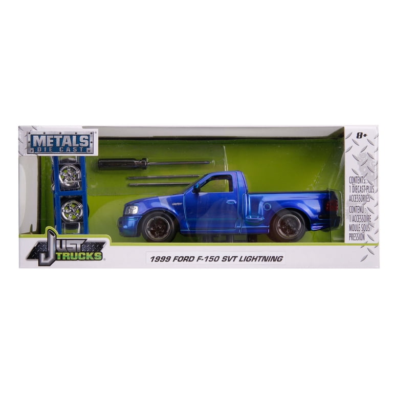 1999 Ford F-150 SVT Lightning Pickup Truck Candy Blue with White