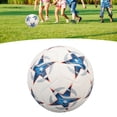 thumbnail image 1 of Balones De Fútbol Deportivos, Cuero De PU Tamaño 5 Balones De Fútbol Tradicionales De Alta Resistencia Baja Absorción De Agua Para Practicar, 1 of 7