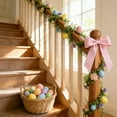thumbnail image 3 of Easter Eggs Vines Door Decoration - Winter-to-Spring Transition & Early Easter Home Decor, Spring Floral Branches with Colorful Eggs, Indoor/Outdoor Patio & Porch Accent, 70.87in, A, 3 of 8