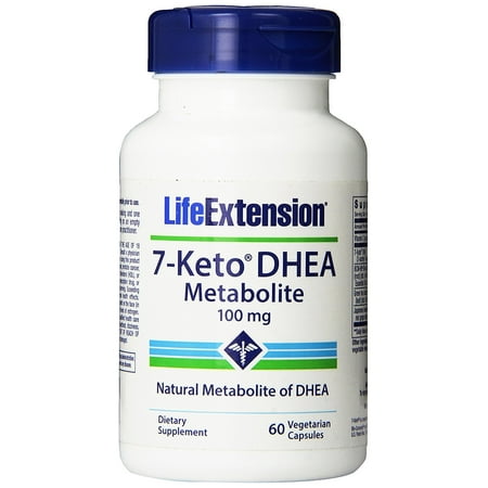 7-Keto DHEA 100 Mg, 60 vegetarian capsules, Used when trying to achieve increased muscle mass and strength By Life (Best Supplements For Muscle Mass And Strength)