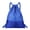 Blue, variant on Waterproof Drawstring Backpack Sack with Zipper Pocket, Lightweight Gym Swim Storage Bag for Men Women Daily Outdoor Use
