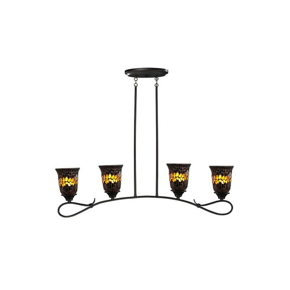 Dale Tiffany Shell Hanging Fixture Dark Bronze in finish