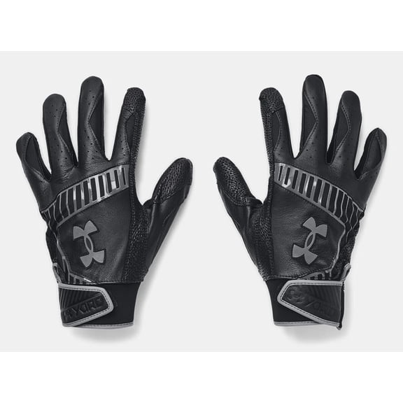 Under Armour Men's UA Yard 9 Batting Gloves 1378759-001 Black/Pitch Gray